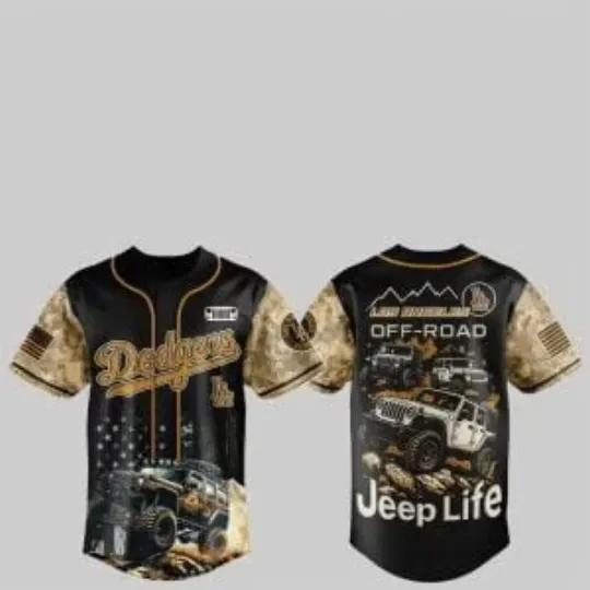 Discover L.A. D0dg*rs Jeep Life Jersey 2025, Gift For Fans, Christmas Gift