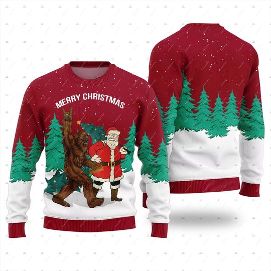 Discover Christmas Cosplay Santa Claus Pet Anime Cartoon Skull Vintage Winter Ugly Sweater 3DPrint Harajuku Pullover Funny Long Sleeves 6