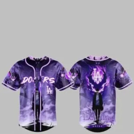 Discover 2025 L.A. D0dg*rs Solo Leveling Jersey, Gift For Fans, Christmas Gift