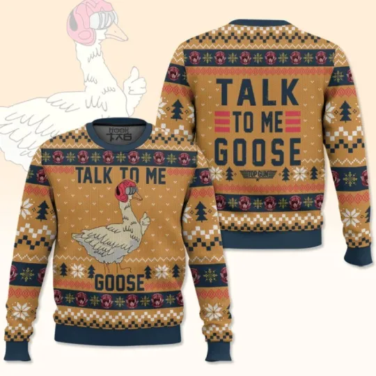 Discover Talk To Me Goose Top Gun Ugly Christmas Sweater