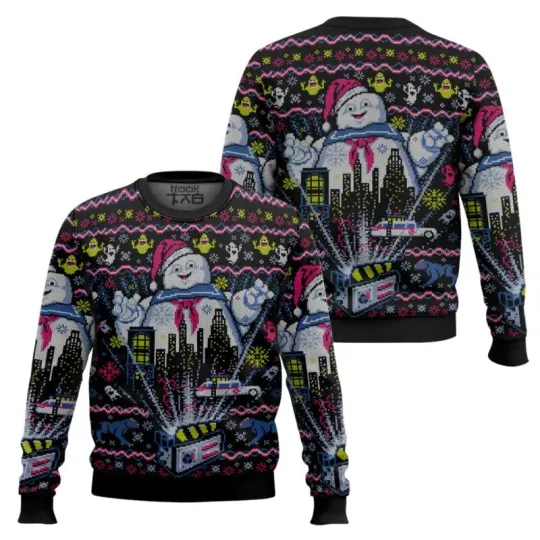 Discover Stay Puft Marshmallow Man Ghostbusters Ugly Christmas Sweater