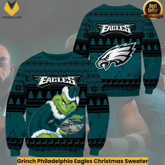 Discover funny character Philladelphia Eagles Christmas Ugly Sweater