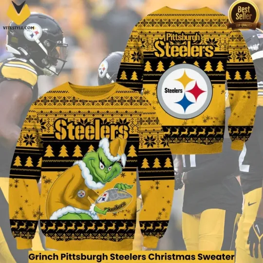Discover funny character Pitsburgh Steeler Christmas Ugly Sweater