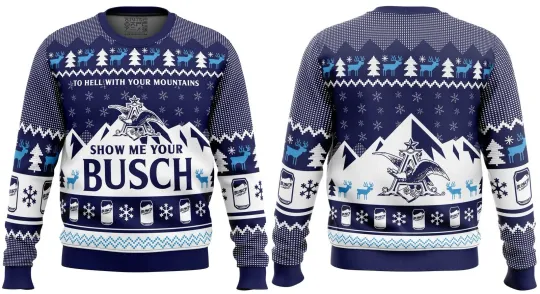 Discover Show Me Your Busch Ugly Christmas Sweater Unisex