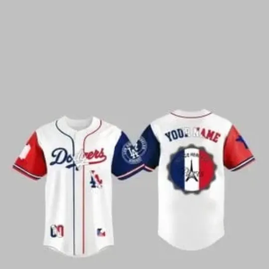 Discover L.A. D0dg*rs France American Heritage 2025 Jersey, Gift For Fans, Christmas Gift