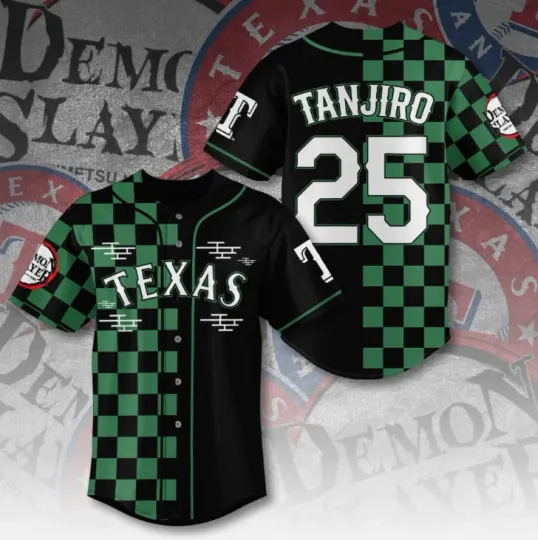 Discover Rangers x demon Baseball Jersey