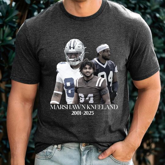 Discover Marshawn Kneeland Shirt, RIP Marshawn Kneeland 2001-2025, Football Fan Shirt,  RIP Marshawn Shirt, Gone Too Soon Memorial Gift