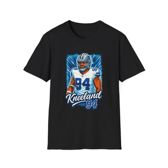Marshawn Kneeland Dallas Cowboys Caricature Unisex Softstyle T-Shirt, Tee Shirt, Football Fan Gift, Sports Shirt, Cowboys Apparel
