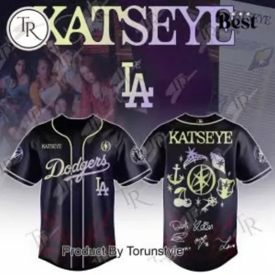 L.A. D0dg*rs x Katseye Band 2025 Jersey, Gift For Fans, Christmas Gift