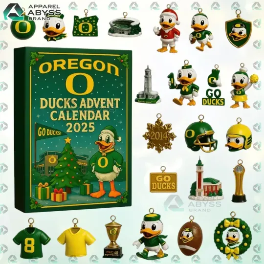 Oregon Football Team Advent Calendar 2025 Gift for Fans