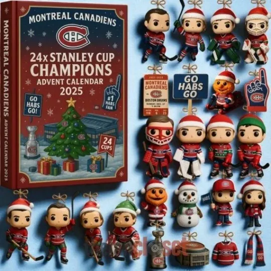 Discover NEW!! Montreal Hockey Team 24x Cup Champions Advent Calendar Gift 2025