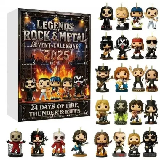 Discover HOT!! Legends Rock & Metal Advent Calendar Countdown Gift Box