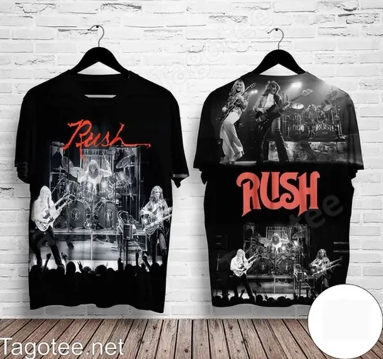 Discover 3D Rush Band Rock Concert T-Shirt