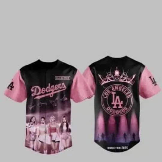 Discover 2025 L.A. D0dg*rs BL@CKP!NK World Tour Jersey, Gift For Fans, Christmas Gift