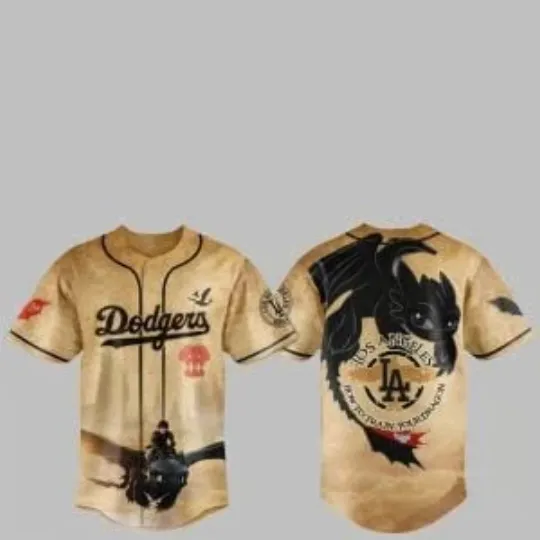 Discover 2025 L.A. D0dg*rs How to Train Your Dragon Jersey, Gift For Fans, Christmas Gift