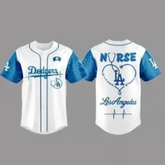 Discover 2025 L.A. D0dg*rs Nurses Appreciation Night Combo Jersey, Gift For Fans, Christmas Gift