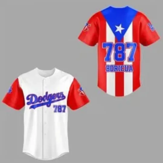 Discover 2025 L.A. D0dg*rs Puerto Rico Night Jersey, Gift For Fans, Christmas Gift