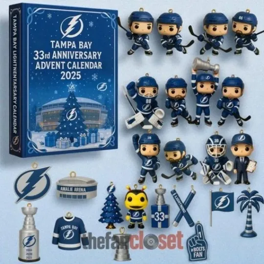 Discover Tampa Bay Hockey Team 33rd Anniversary Advent Calendar 2025 Gift