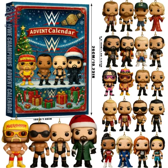 Discover Pro Wrestling Champions 2025 Advent Calendar, Gift for Fans