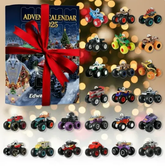 Discover Monster Truck Advent Calendar 2025, Days Ornaments