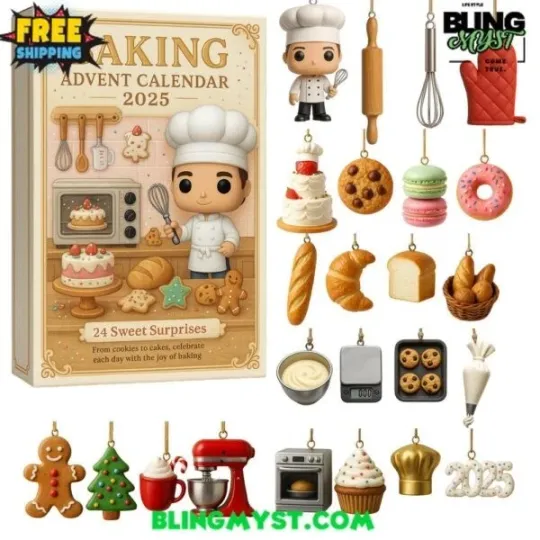 Discover Baking 2D Flat Advent Calendar 2025