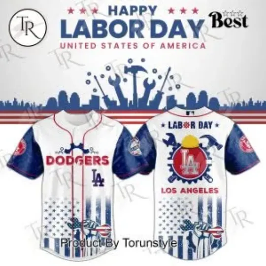 Discover L.A. D0dg*rs x Labor Day USA 2025 Jersey, Gift For Fans, Christmas Gift