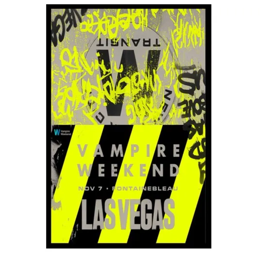Discover Vampire Weekend Nov 7 2025 Las Vegas, Nevada Event Poster