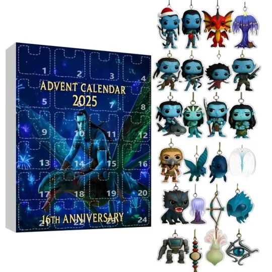 Discover Avatar Advent Calendar 2025, 24 Day Movie Figurine Set, Collectible Gift Box