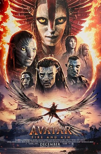 Discover Avatar: Fire and Ash Movie Poster Zoe Saldana Premium Matte Vertical Poster
