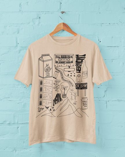 Discover NK Inspired Shirt Comfort Colors Vintage Collage Tee