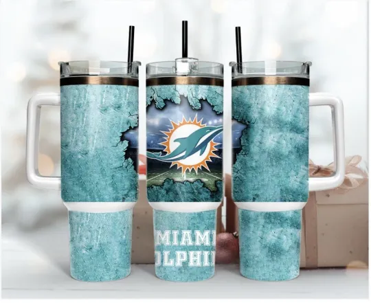 Discover Miami Dolphins Football 40oz Tumbler