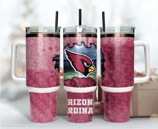 Arizonna Cardinals Football 40oz Tumbler with Handle