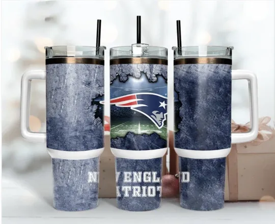 New England Patriots 40 oz Tumbler with Handle