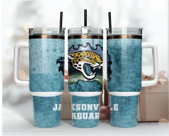 Jacksonville Jaguars Football 40oz Tumbler with Handle
