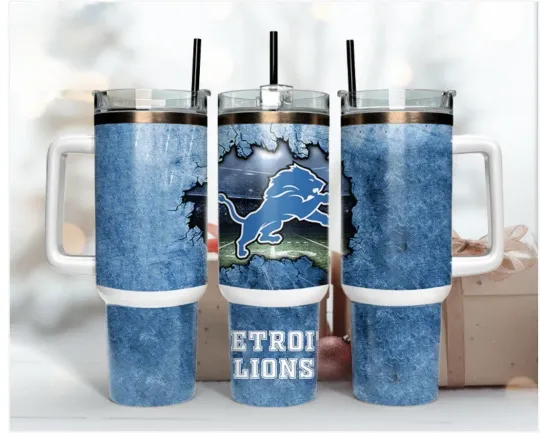 Detroit Lions 40oz Tumbler with Handle