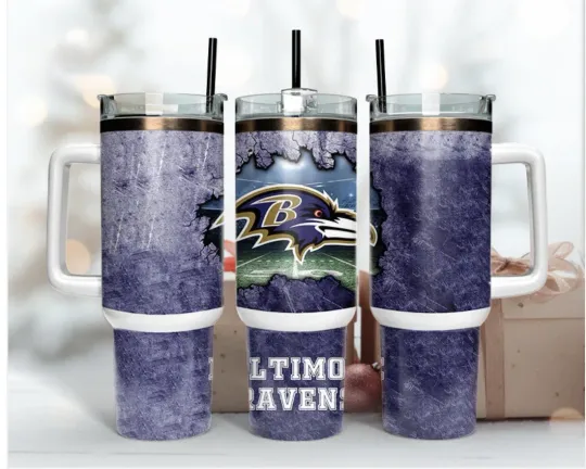 Baltimore Ravens Football 40oz Tumbler with Handle