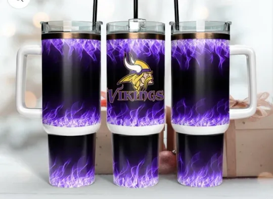 Minnesota Vikings Football 40oz Tumbler with Handle