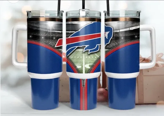 Buffalo Bills Football 40 oz Tumbler with Handle