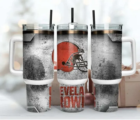 Cleveland Browns Football 40oz Tumbler with Handle
