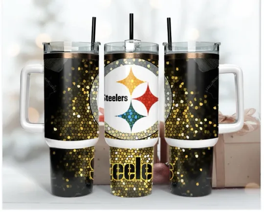 Discover Pittsburgh Steeler 40 oz Tumbler with Handle