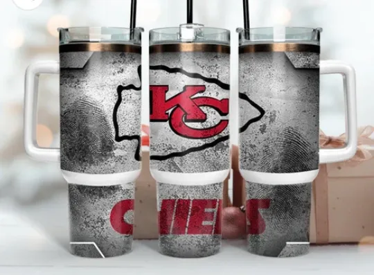 Kansas City Chiefs Football 40oz Tumbler with Handle