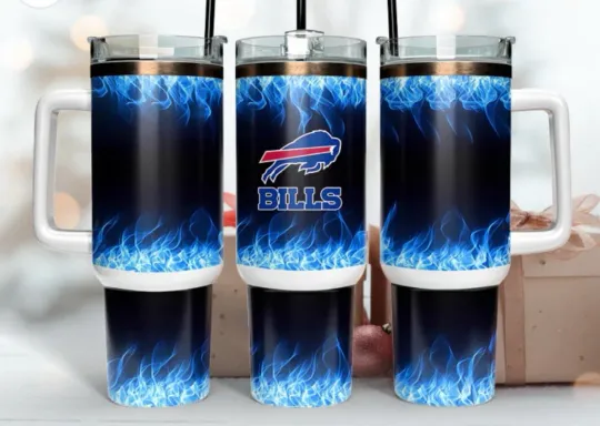 Buffalo Bills Football 40oz Tumbler with Handle