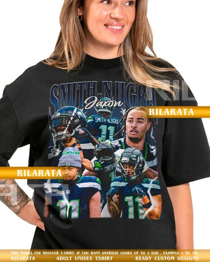 Discover Jaxon Smith-Njigba Vintage T-Shirt Gift for Women and Man Shirt Jaxon Smith Njigba Unisex Tee Sport Sweatshirt