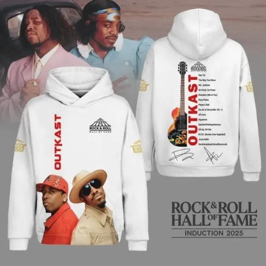Discover Outkast 2025 Rock and Roll Hall of Fame Hoodie Unisex