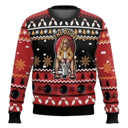 The Big Lebowski The Dude Ugly Christmas Sweater