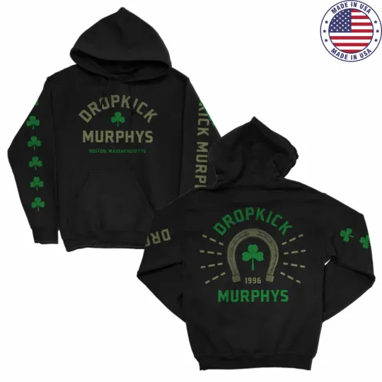 Dropkick Murphys Lucky Horseshoe Pullover Hoodie Unisex