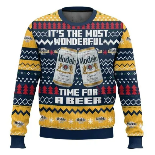 Discover It’s The Most Wonderful Time For A Modelo Ugly Christmas Sweater