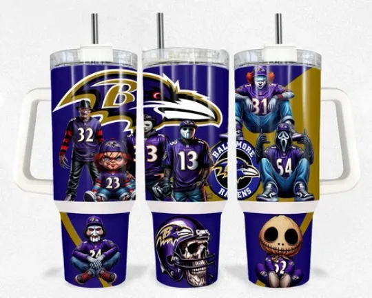 Baltimore Ravens Football 40oz Tumbler with Handle