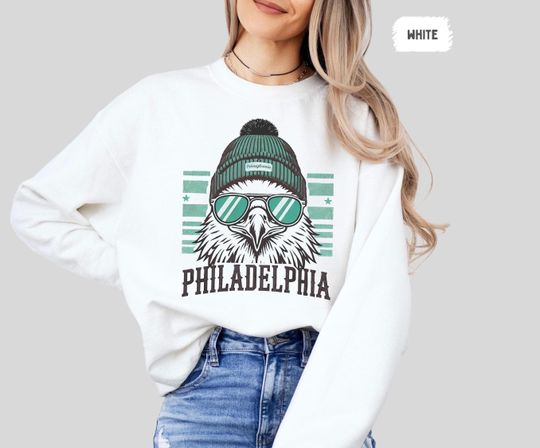 Discover Philadelphia Football Sweatshirt, Sports Team Apparel, Game Day Clothing, Team Spirit Jumper, Football Fan Gift, Crew Neck Pullover