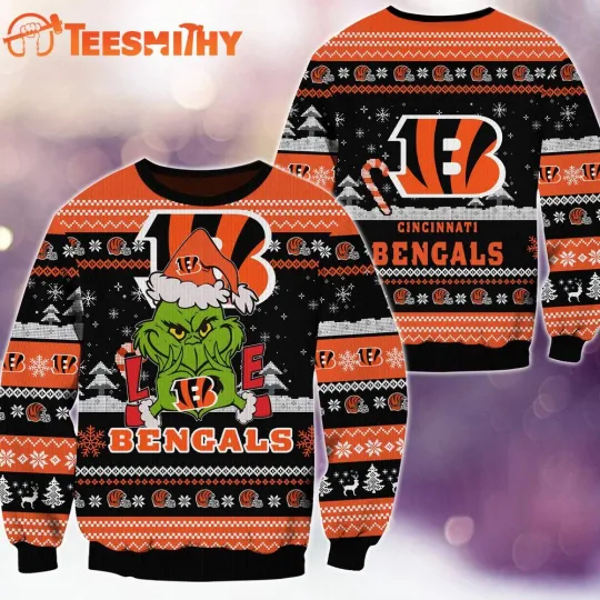 Discover Cincinnati Bengal1 football funny character Football Limited Ugly Christmas Sweater
